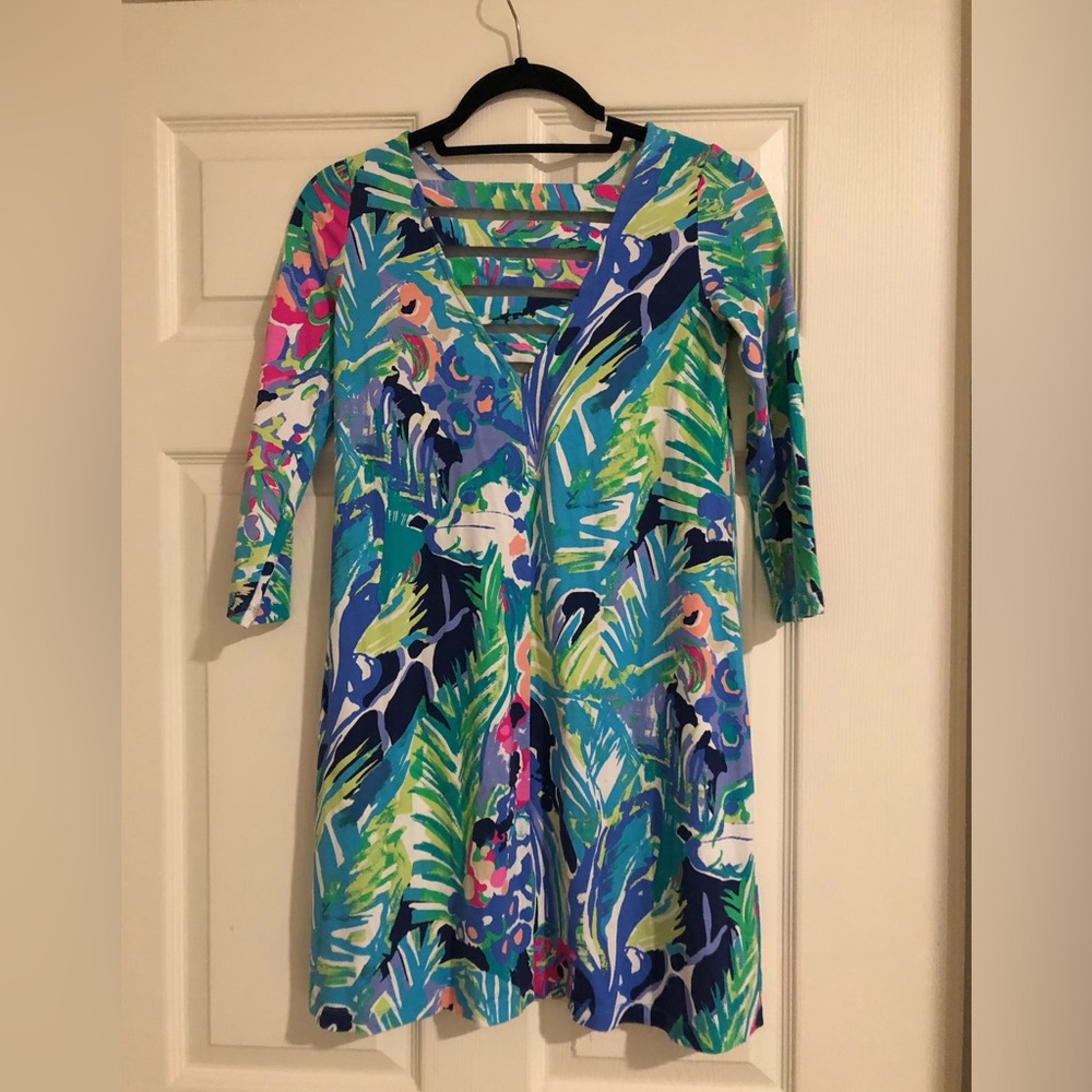 Lilly Pulitzer Ophelia dress in Purrfect print size XXS - Picture 4 of 6